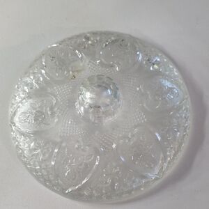 Vintage KIG Malaysia/Indonesia Pressed Glass Dish Lid